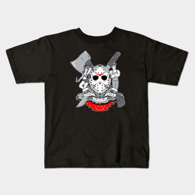 Coat of Harms Kids T-Shirt by wolfkrusemark